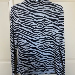 Light weight animal print knit top
